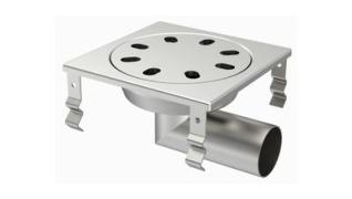 Siphon sol inox limatec surbaissé sortie horizontale - Limatec