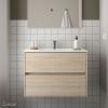 Noja 800 meuble sdb 2 tiroirs avec plan céramique - Salgar